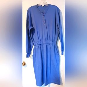 Lands End sz. Medium Dress Long Sleeve‎